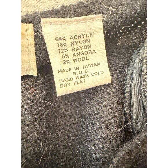 Vintage MAX BRADLEY Knit Women's Sweater Midi Dress w/ Lightning Bolt Pattern - Picture 6 of 9